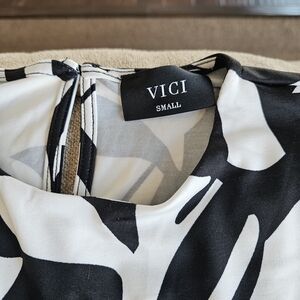 VICI Black and White Dress